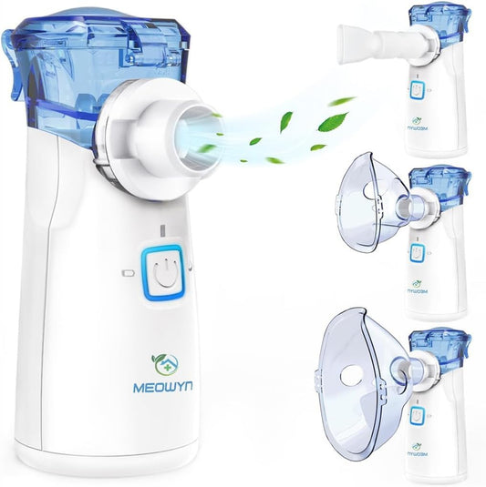 Portable Nebulizer Machine for Adults & Kids, USB-C Rechargeable Nebulizer